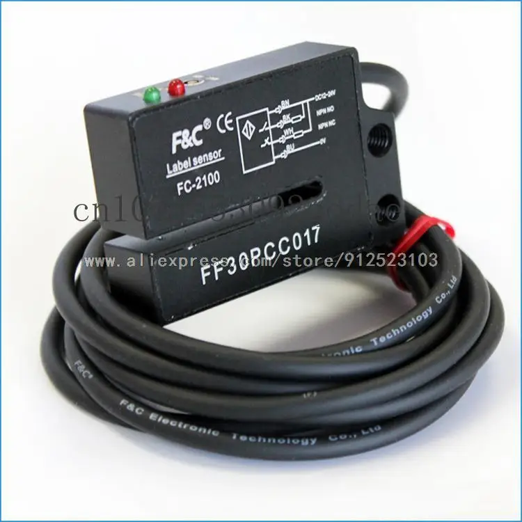 FC-2100 FC-210P F&C Baru Asli Label Sensor 4 Kabel NO NC Detector