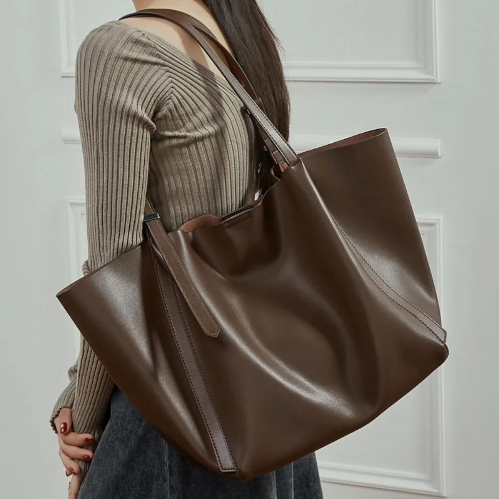 2026 New Fashion Retro Tote Bag Trend Shoulder Texture Unique Simplicity Casual Daily Exquisite Practical Versatile Premium