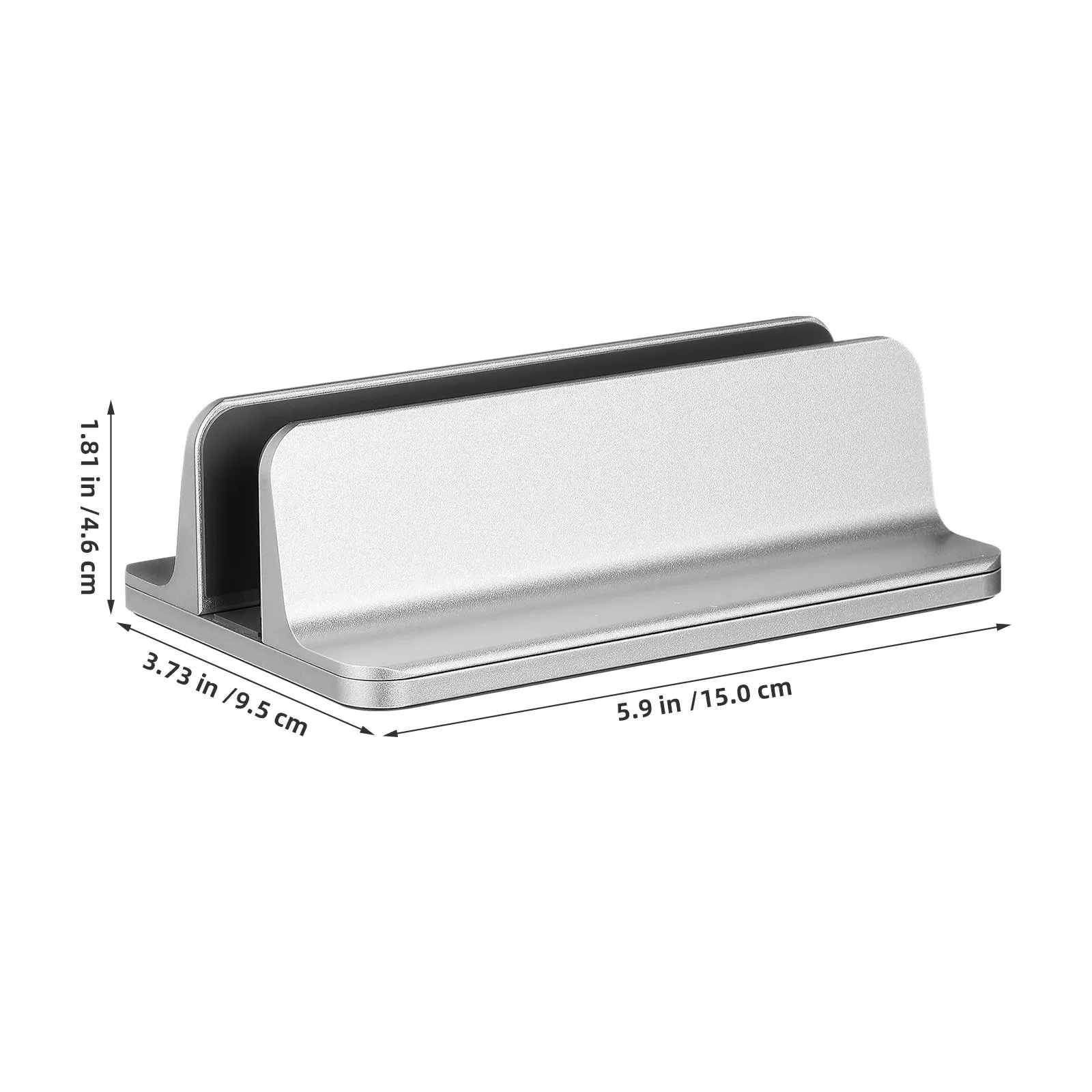 1Pcs Adjustable Aluminum Alloy Laptop Stand Vertical Notebook Computer Holder Computer Rack Book Storage Support Scratch-Proof