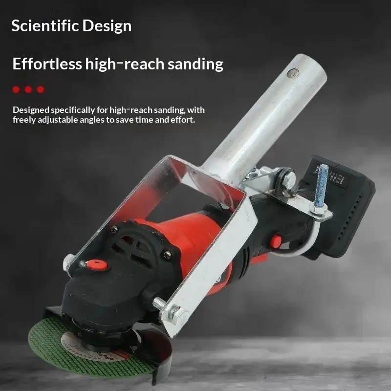 Angle Grinder Fixing Bracket Welded Heavy Duty Steel Frame Extended Shaft Sturdy Stand for Professional Metal Processing Use