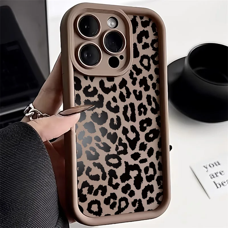 

Leopard Print Phone Case For Samsung A55 A54 A53 A33 A15 A13 A35 A34 A32 A23 A14 A52 A73 A71 S24 Ultra S23 S22 S21 S20 FE Cover