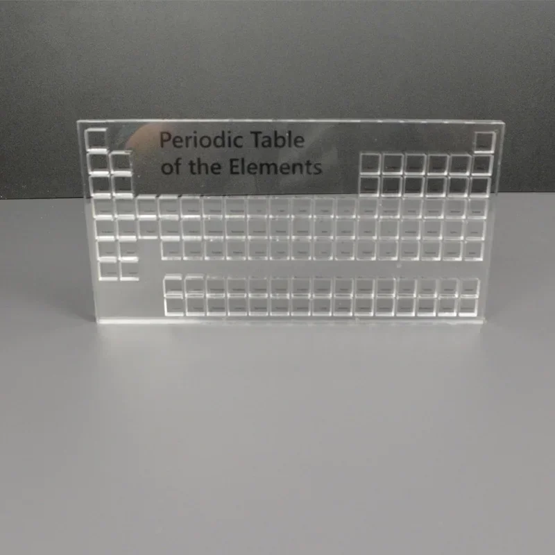 Element Cube Collector Box Acrylic Box Case 10mm Grid Element Cube Collection Clear Element Periodic Table Storage Boxes
