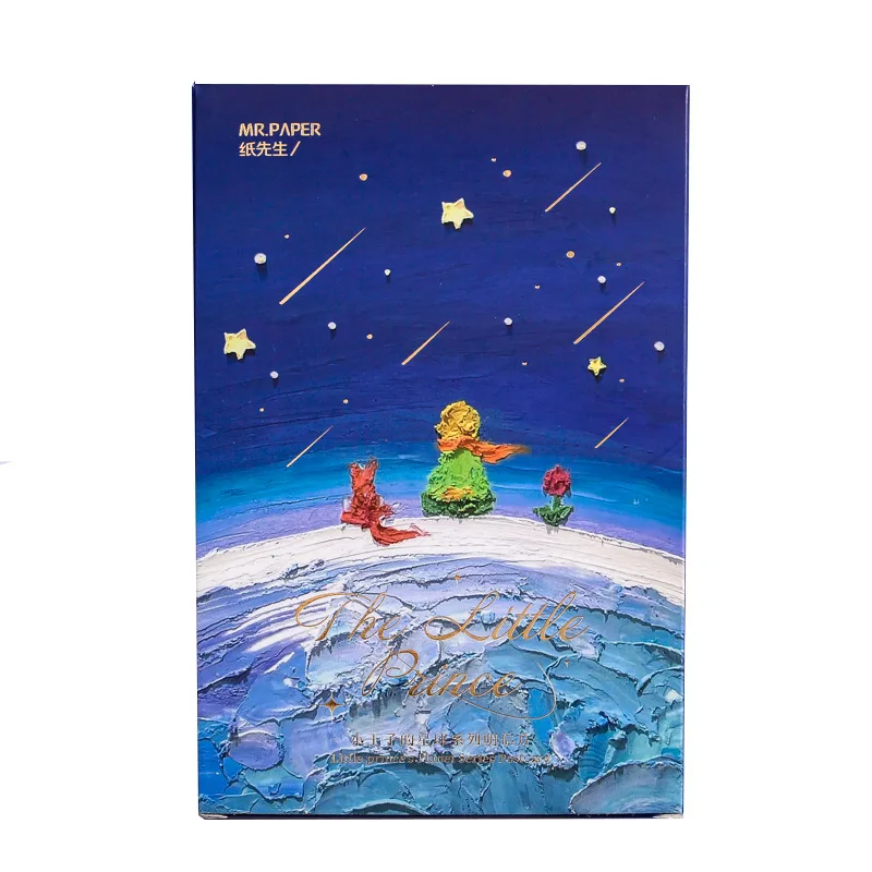 

30pcs/Box Cartoon Little Prince Postcards Set Creative Painting Series Greeting Card Wish Message Gift Card For Decoration