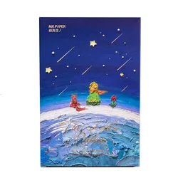 30pcs/Box Cartoon Little Prince Postcards Set Creative Painting Series Greeting Card Wish Message Gift Card For Decoration