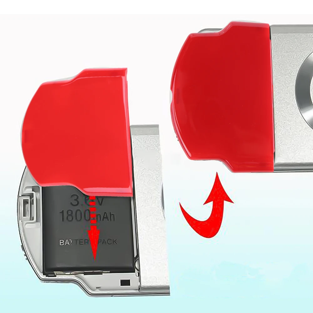 Couvercle arrière de batterie pour PSP Playstaion, coque de boîtier extra haute, remplacement amélioré, porte étui, 2000/3000