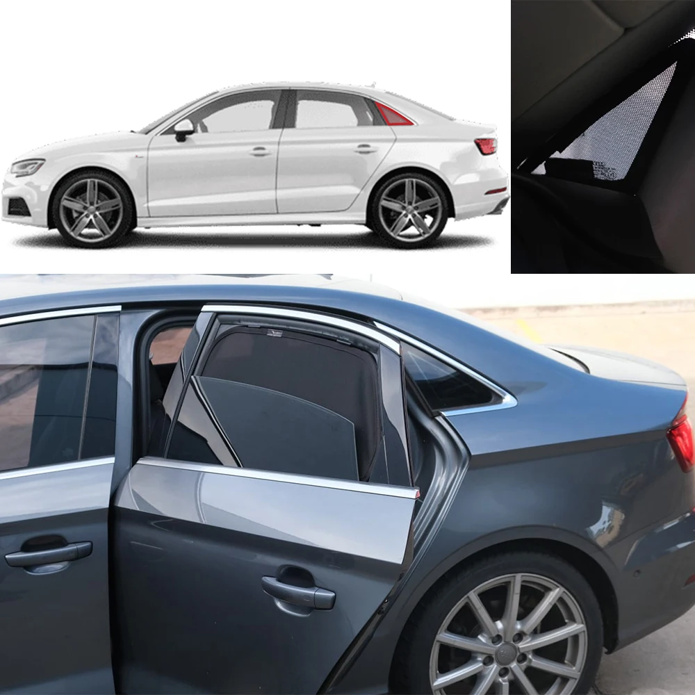 

For Audi A3 Sedan 8V 2012-2020 Car Sunshade Visor Front Windshield Frame Curtain Rear Side Baby Window Sun Shade