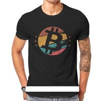 Cryptocurrency Crypto Miner Bitcoin Vintage Design Bitcoin And Crypto T-Shirt Adults Cotton Men's Clothing Tees Fitness t shirt