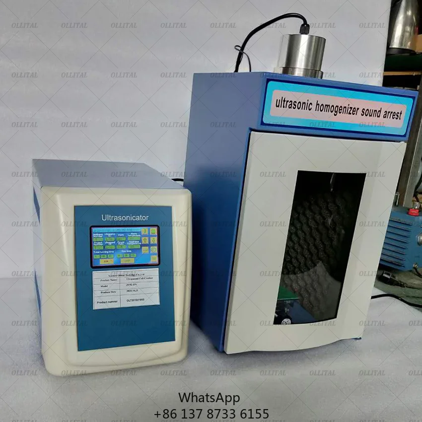 Continuous Flow Industrial Ultrasonic Homogenizer Sonicator Ultrasonic Botanical Cell Crusher Mixing Equipment Cell