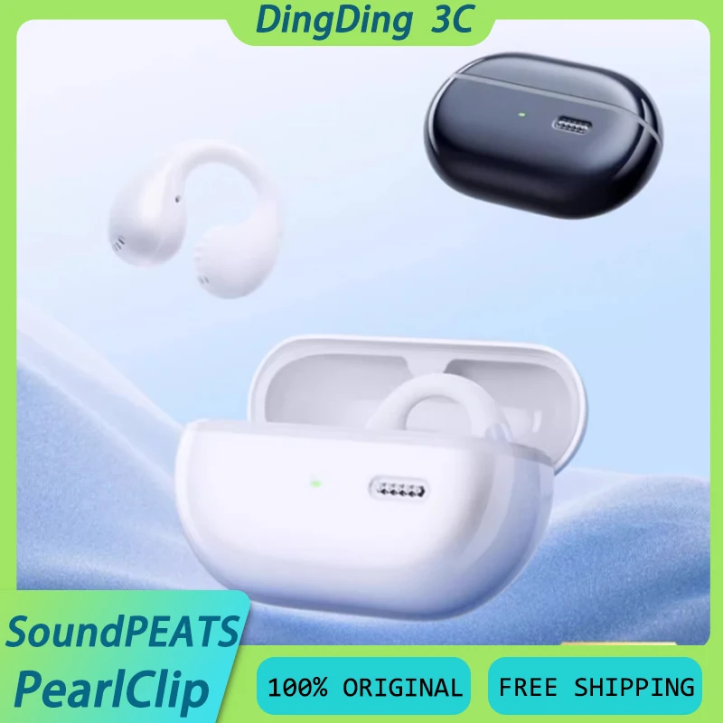 Soundpeats PearlClip Wireless Earphone Stereo Sound Bluetooth5.4 Noise Reduction IPX5 Waterproof Custom CC Clip Sports Headphone