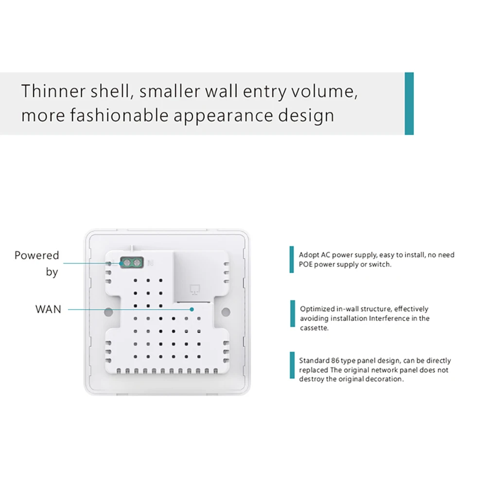 Pix-link CAP08 AP 300M titik akses 2.4G daya tinggi Router dalam ruangan Omnidirectional cakupan Wifi Base Station antena Internal