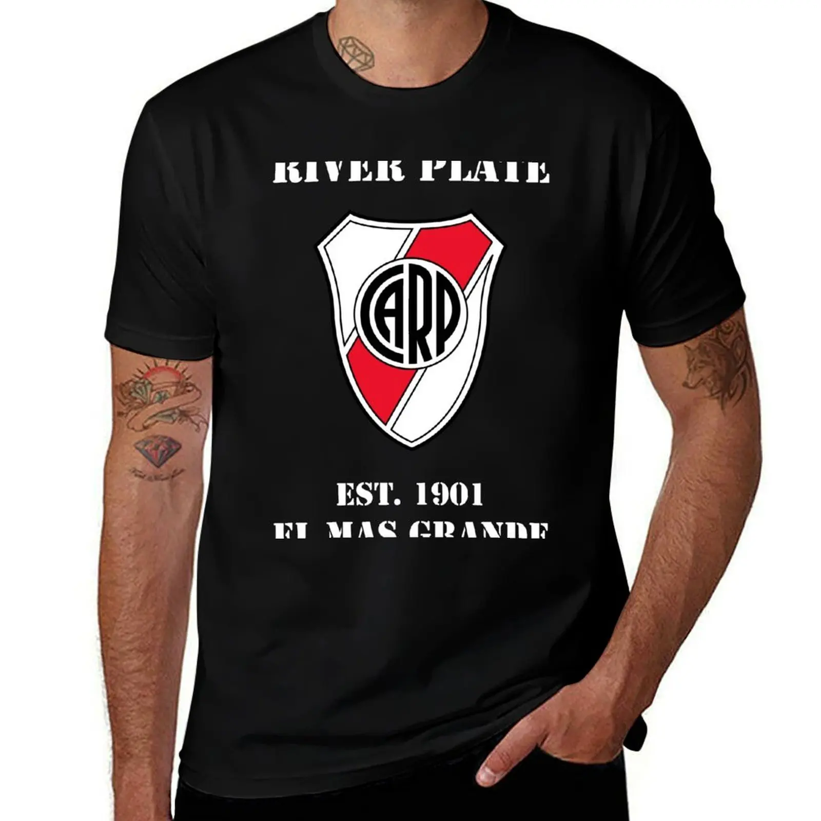 RIVER PLATE FC T-Shirt Retro Graphic Print T-Shirt