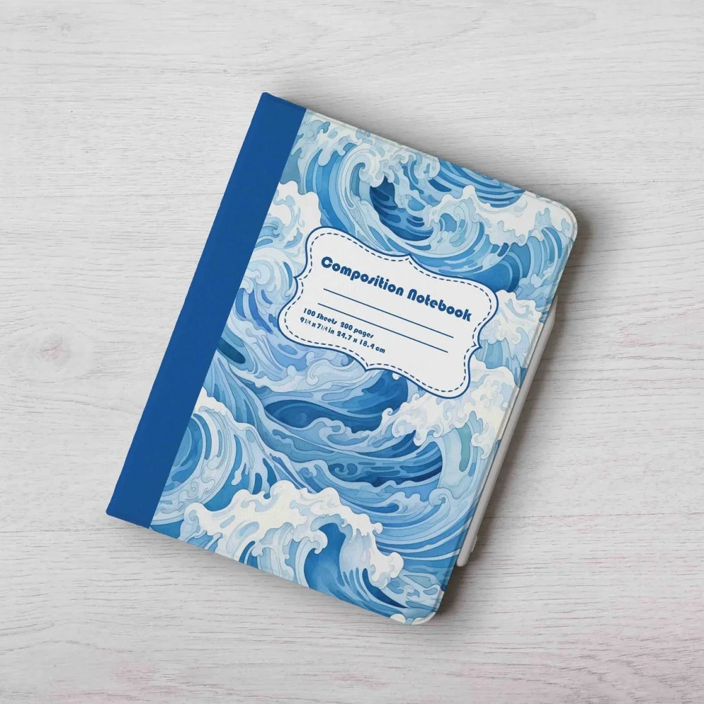 Seawave Composition Book iPad Case for Apple iPad 9.7