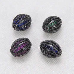 DIY Bead Accessories Football Charms for Jewelry Making Colorful Beads Bracelet Necklace Handicraft Concatenate Wholesale Items