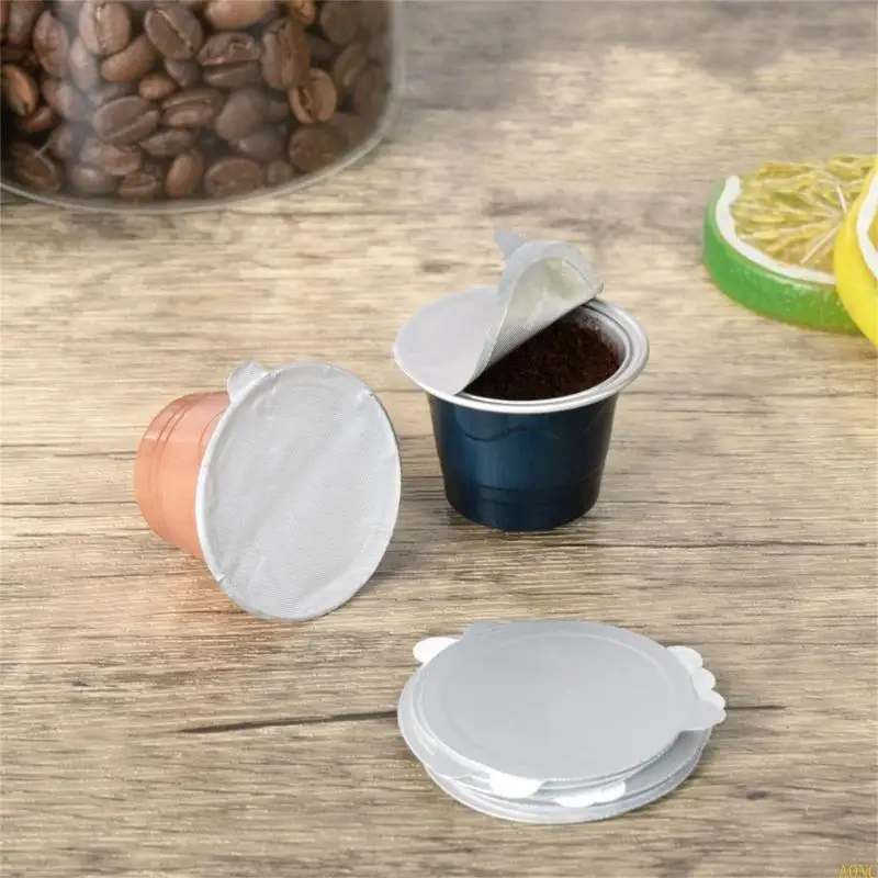 A0NC 50 피스 알루미늄 호일 37mm 커피 파우더 컵 실러 포드 쉘 저장 커버 밀봉 필름 커피 포드 제조