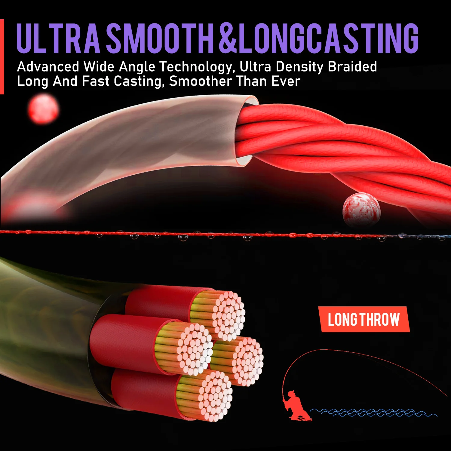 Sougayilang 4 ستراند مضفر خيط صنارة الصيد 300 متر متعدد الفتيل صيد سمك الشبوط اليابانية سلك مضفر ملحقات الصيد خط البولي ايثيلين Pesca