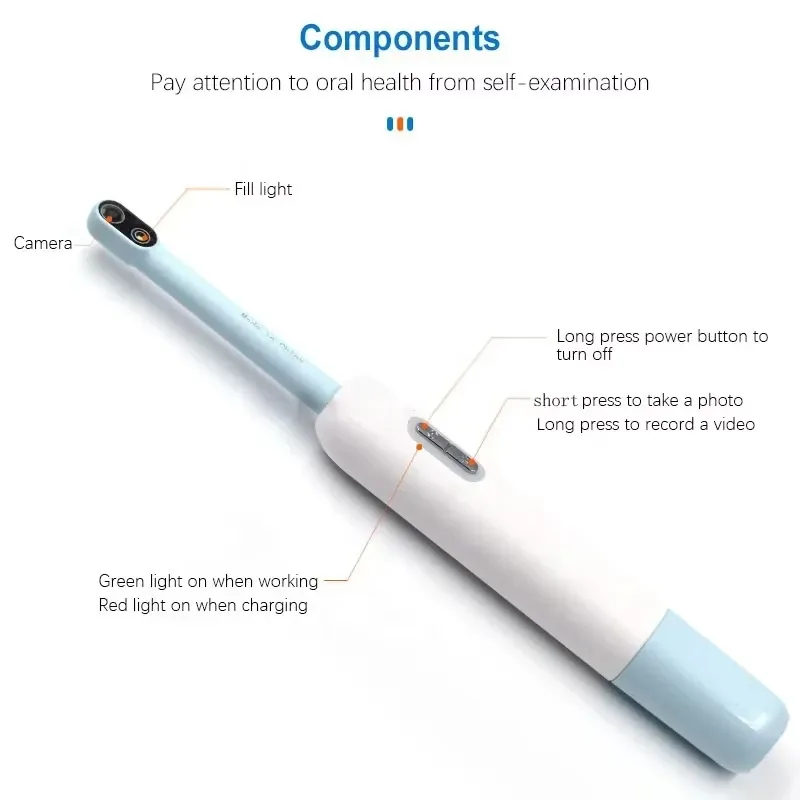 Hot Sale 200W Pixel Intraoral Camera Wireless Wifi Oral Endoscope HD Video Photo Camera Teeth Inspection Tools