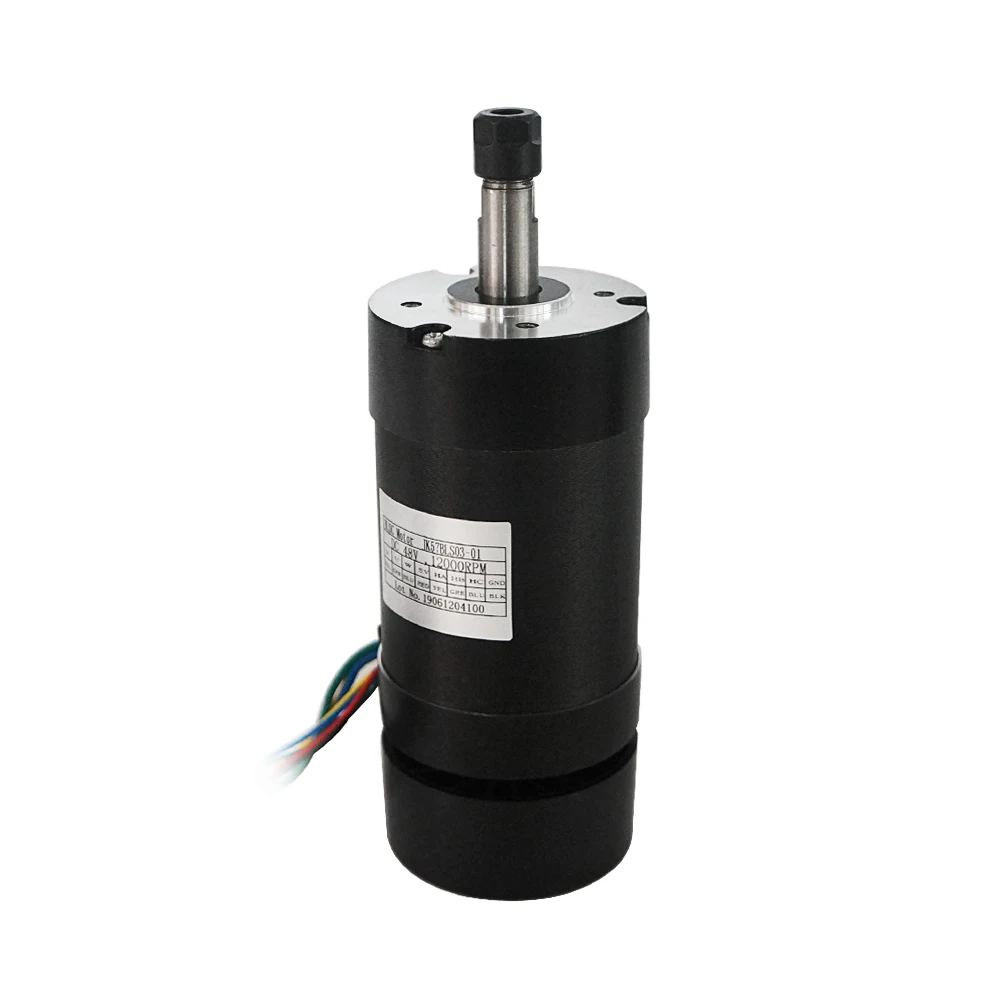 DC Motor Air Cooled Spindle Brushless ER8 Brushless Motor Driver NVBDH+ With Hall for CNC Router Machine