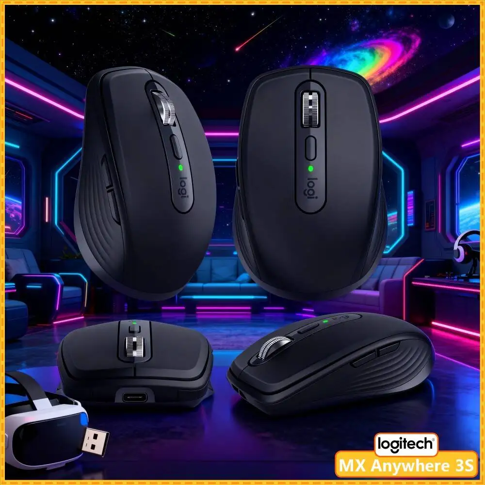 Wireless MX Anywhere 3S - 8K DPI, Compact Durable, Silent Click, Ideal for Small Hardware Shop & Admin Office Task