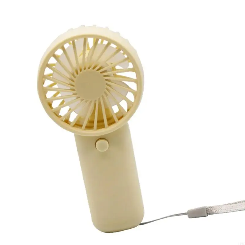 Silents Operation Mini Plastic Desk Fan With Lanyard For Students Professionals 
