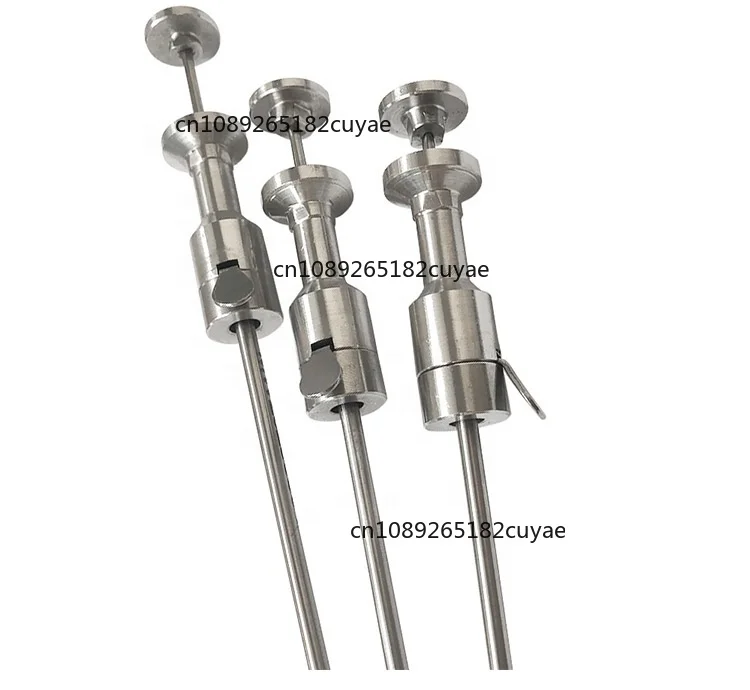 NEW SELF-LOCK Stainless Steel Veterinary Instrument Artificial Insemination Gun for Cattle Circlip Insemination Gun