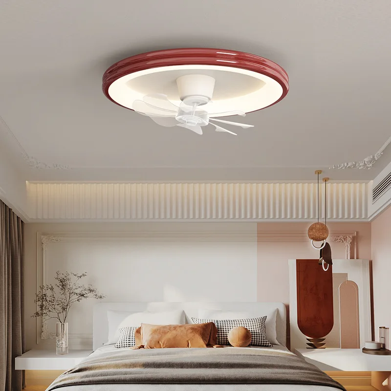 Modern Cream Style Fan Ceiling Lights Dining Room Living Room Study Room Ceiling Lamp Children's Infinite Dimming Lamps