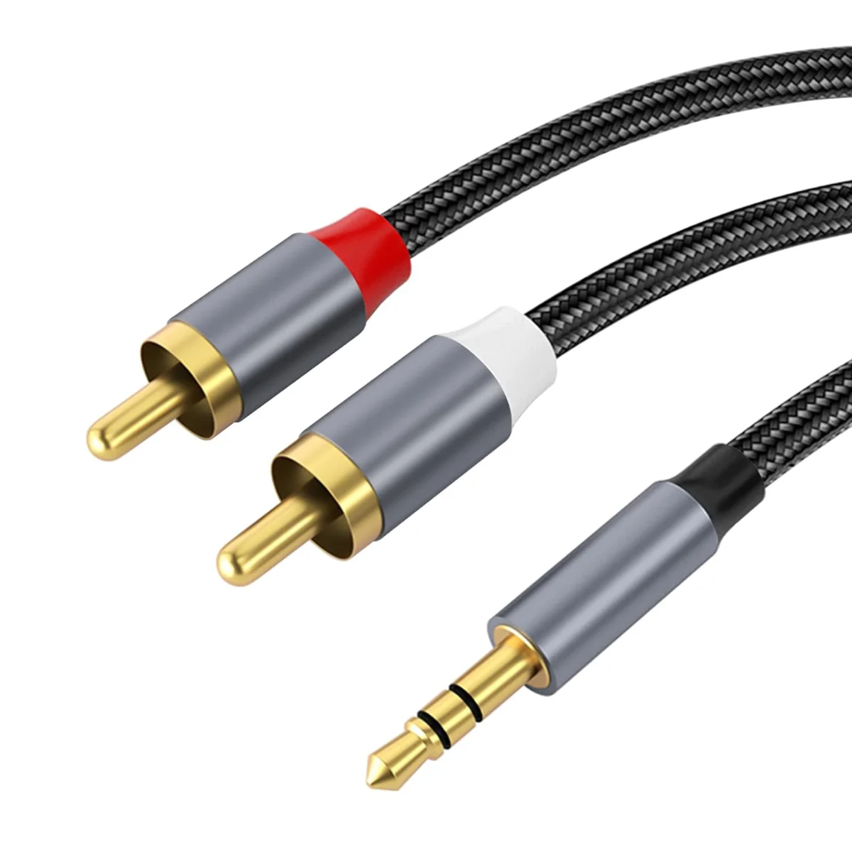 

Аудиокабель RCA 3,5 мм «папа» на 2RCA Динамик Кабель «папа» Разветвитель AUX 2 RCA Шнур разъема для ТВ-приставки Усилитель DVD-плеер Провод