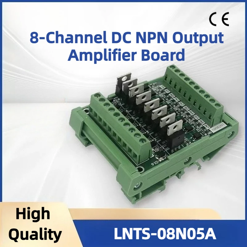 

8-канальная плата усилителя постоянного тока для ПЛК, 5А, 3-5В, 12-24В, модуль с транзисторным выходом, универсальный контроллер ПЛК