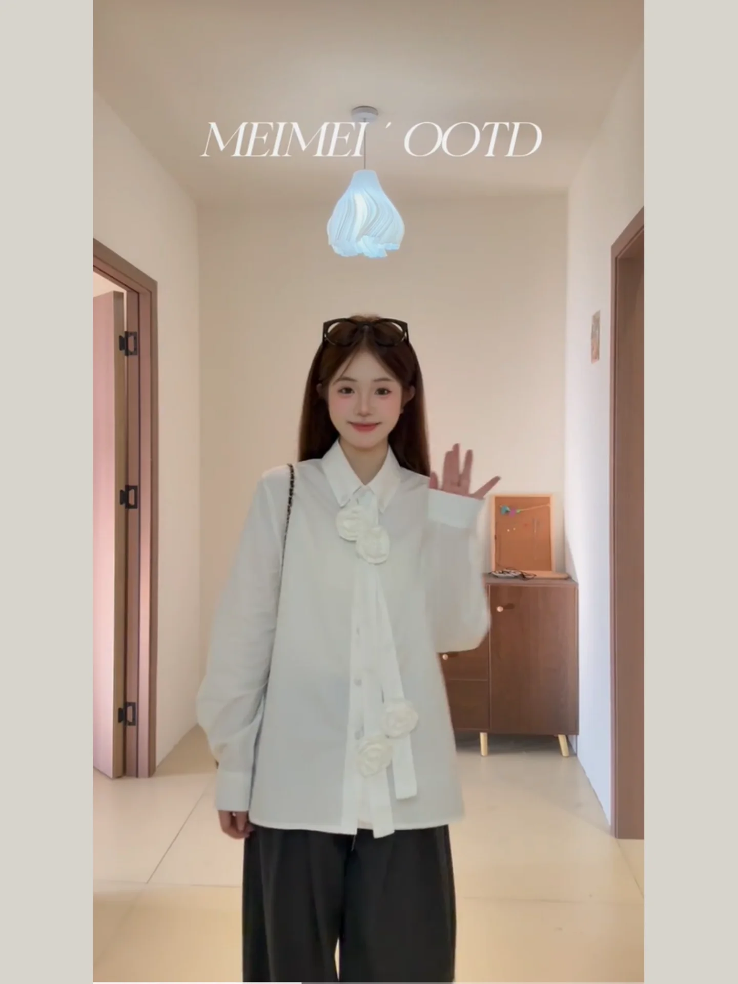 

Korean Sle Loose Women's irt Floral Sa Design Sensation Tee Dimensional Summer New Arrival Faionable Top Casual Wear