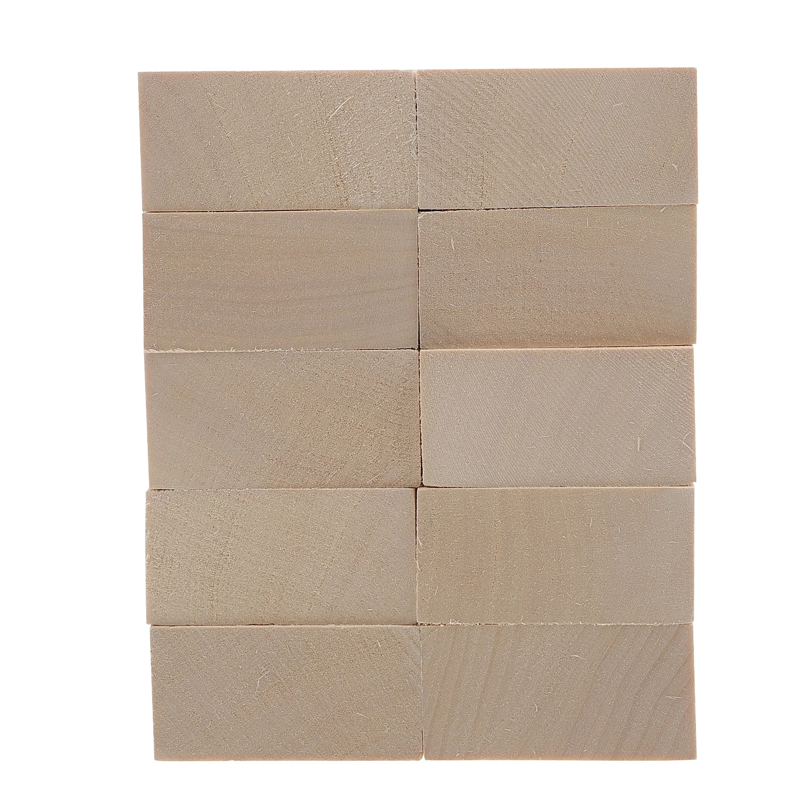 

10 Pcs Basswood Carving Blocks Craft Premium Wood Durable Safe Graffiti Natural Wooden Planks DIY Embellishment