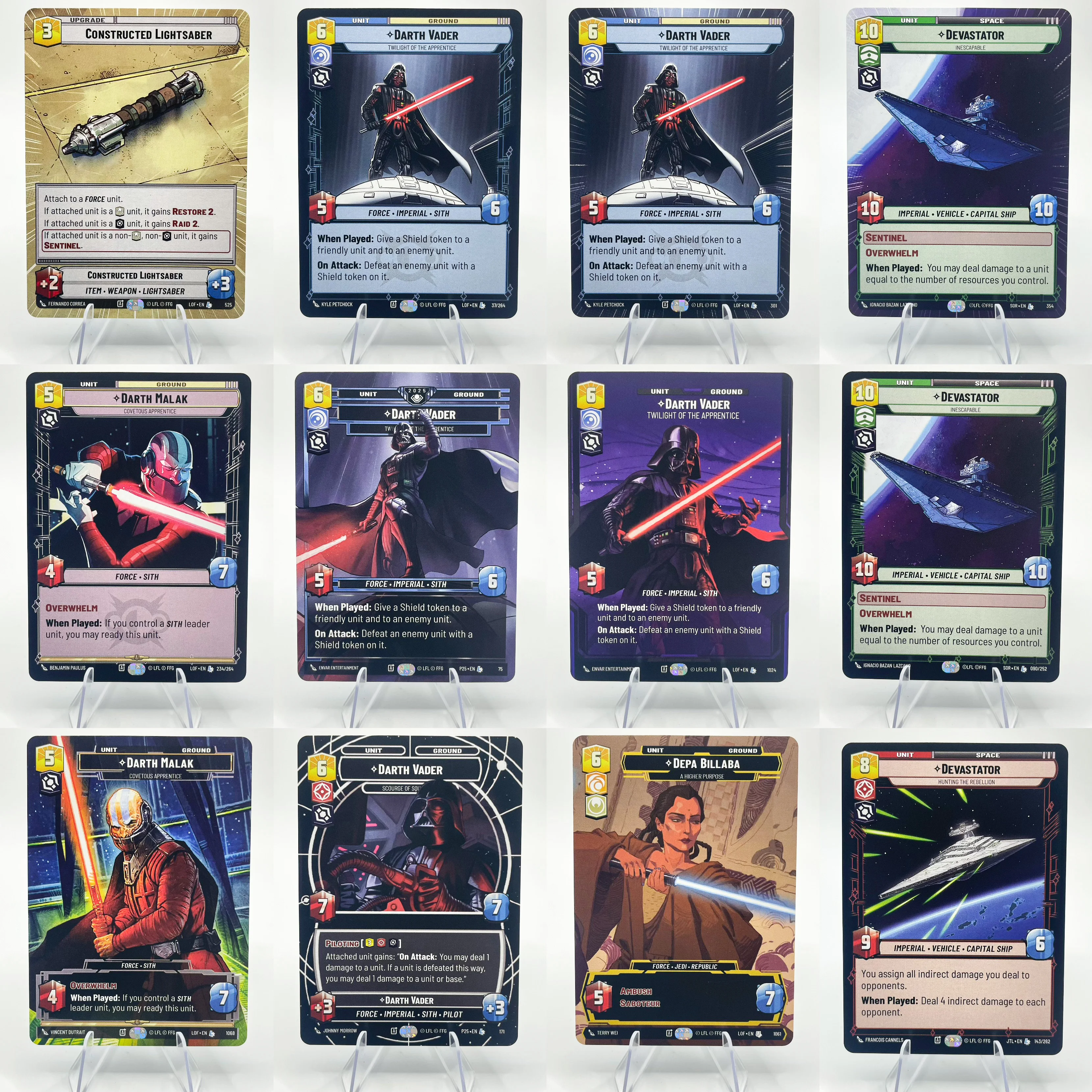 スターウォーズカード 55Pcs/Set SWUDB Proxy Regular Collection Cards 2025 Promos (P25
