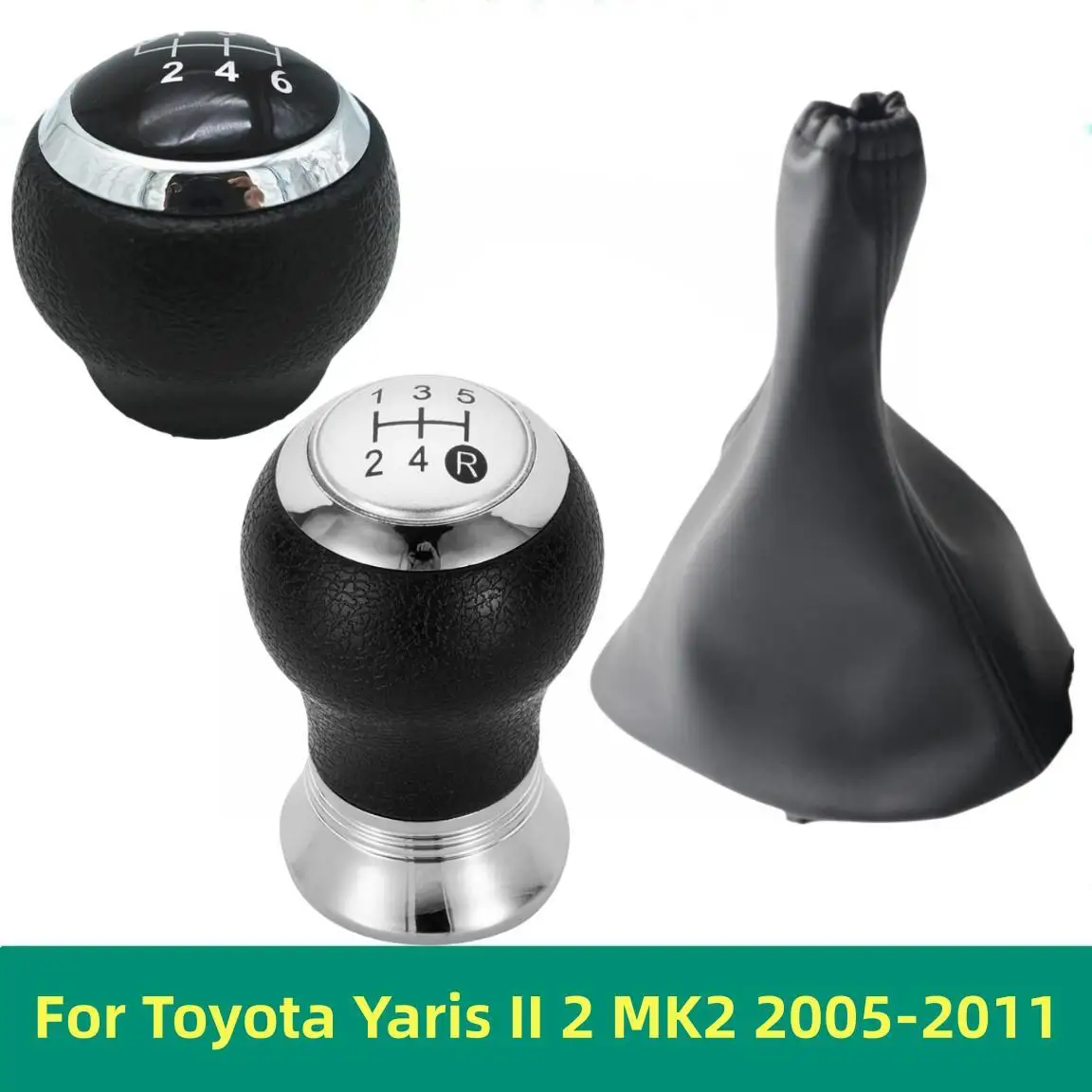 

For Toyota Yaris II 2 MK2 2005 2006 2007 2008 2009 2011 Gear Shift Knob Gaiter Boot Cover Case Collar Car Styling Accessories