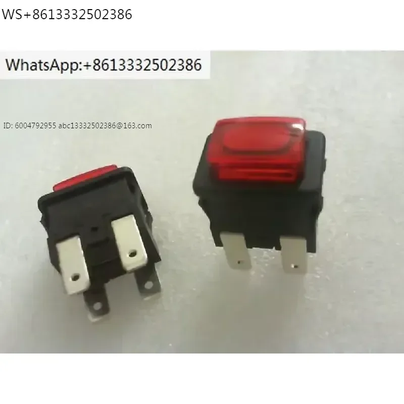 10 PCS button switch SC7097 button switch 125VAC. 250VAC/16A [4]. Four pin. Press with lock stock