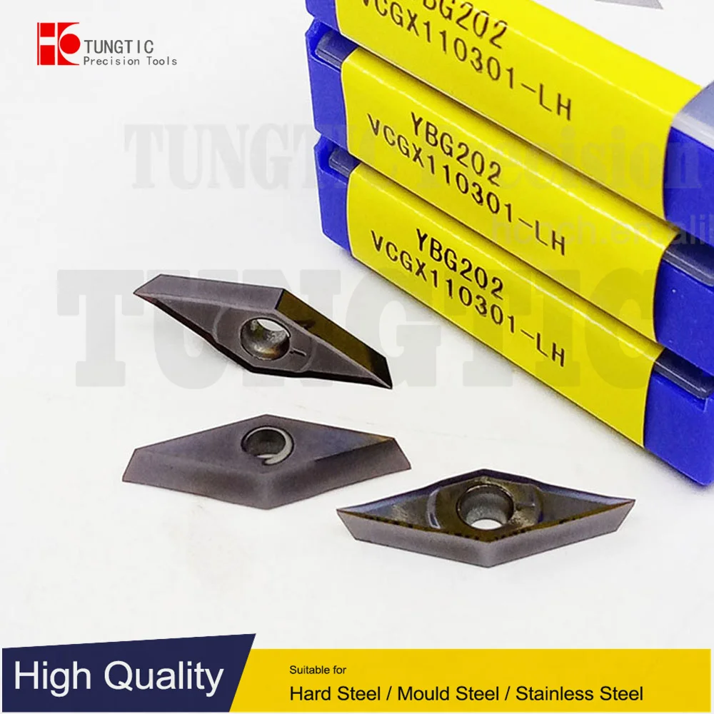 

TUNGTIC VCGX110301-LH VCGX 110301-LH Turning Inserts Carbide Cutter For Cast Iron