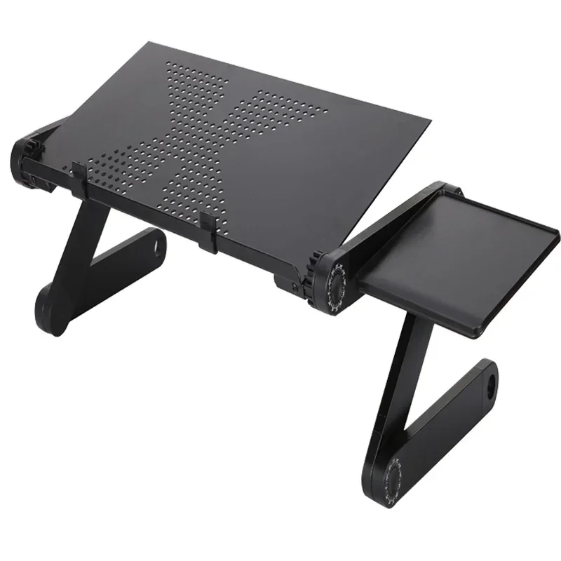 Aluminum Alloy Laptop Desk Dormitory Folding Table Lazy Computer Desk Office Bed Portable Anticorrosion Aluminum Alloy Desk