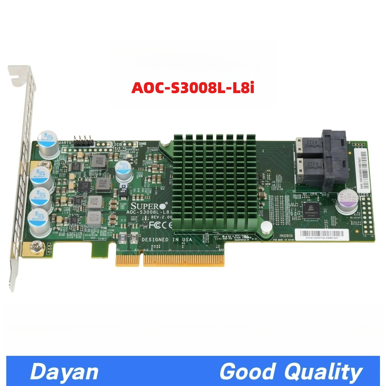 

Supermicro AOC-S3008L-L8i SAS3 12G 8-Port Internal PCI-e x8 3.0 RAID Controller