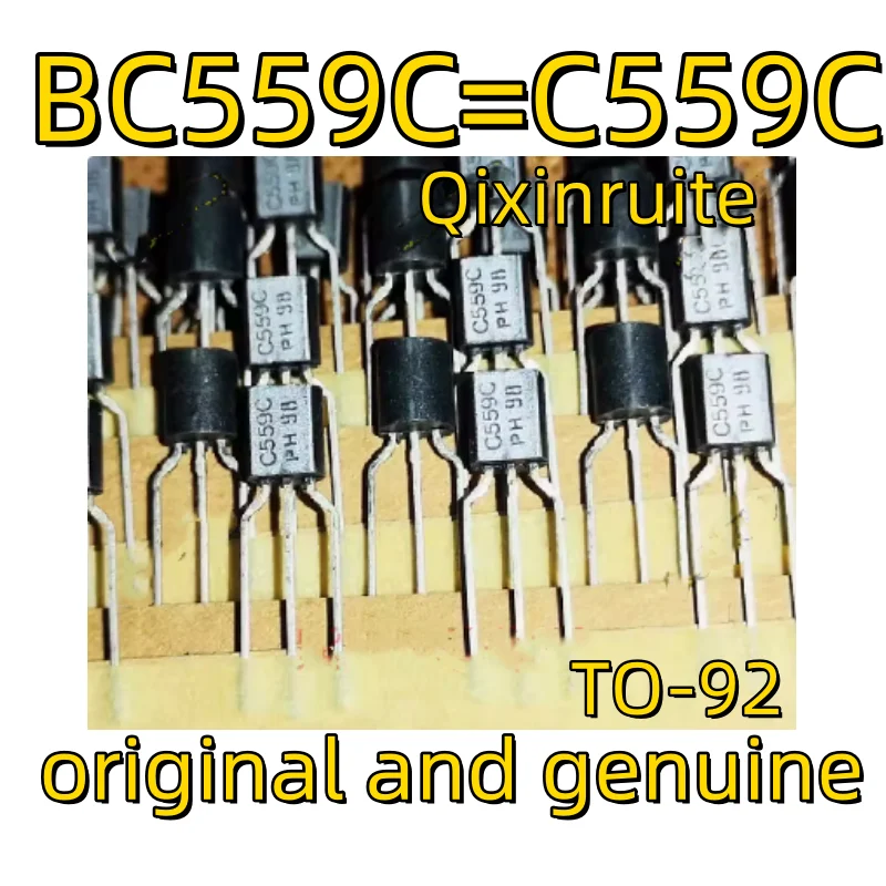 Qixinruite العلامة التجارية الجديدة الأصلية حقيقية BC559B = C559B BC559C = C559C TO-92 رقاقة الدائرة المتكاملة IC