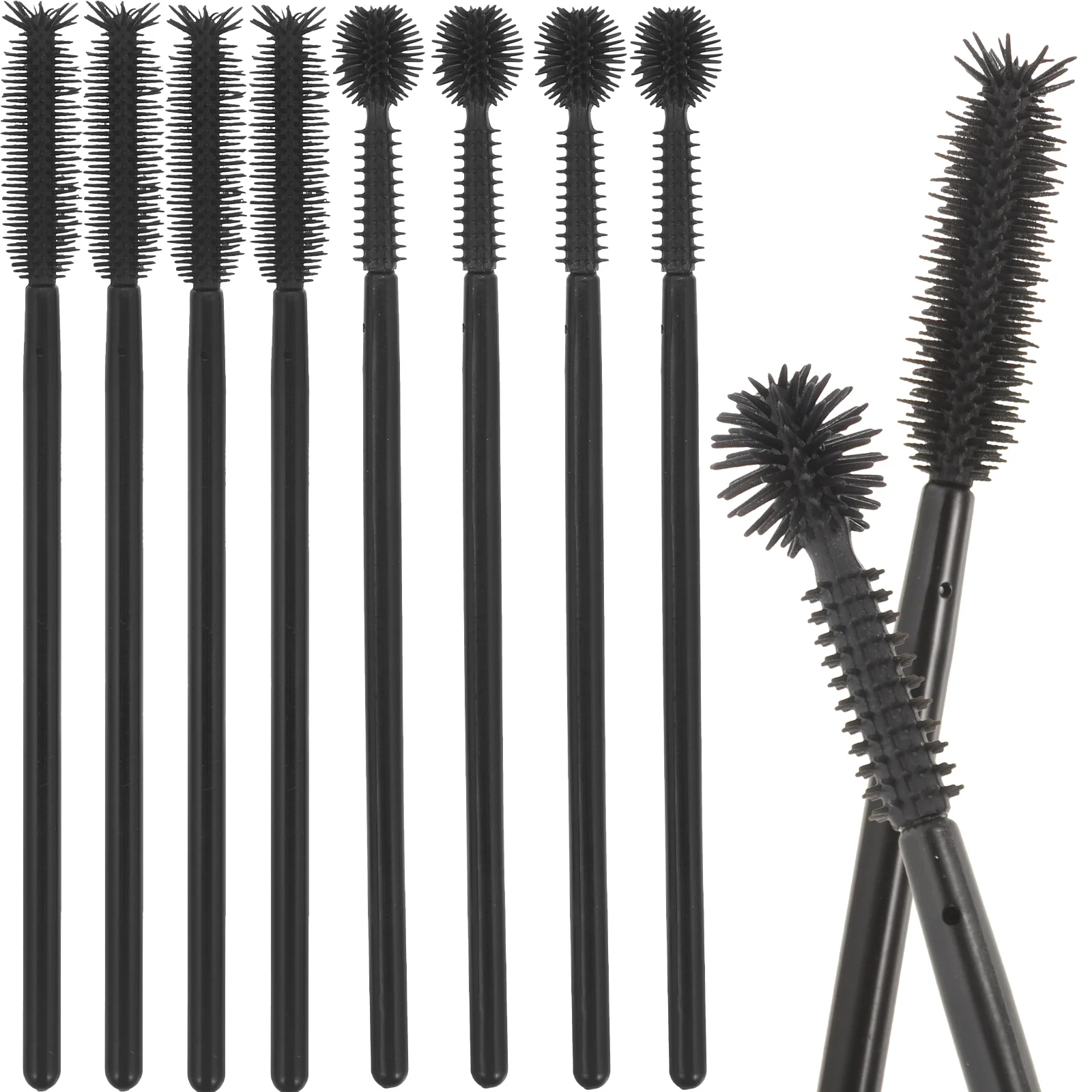 100 Pcs Eyelash Brush Eyebrow Spoolie for Extensions Lamination Applicator Mascara