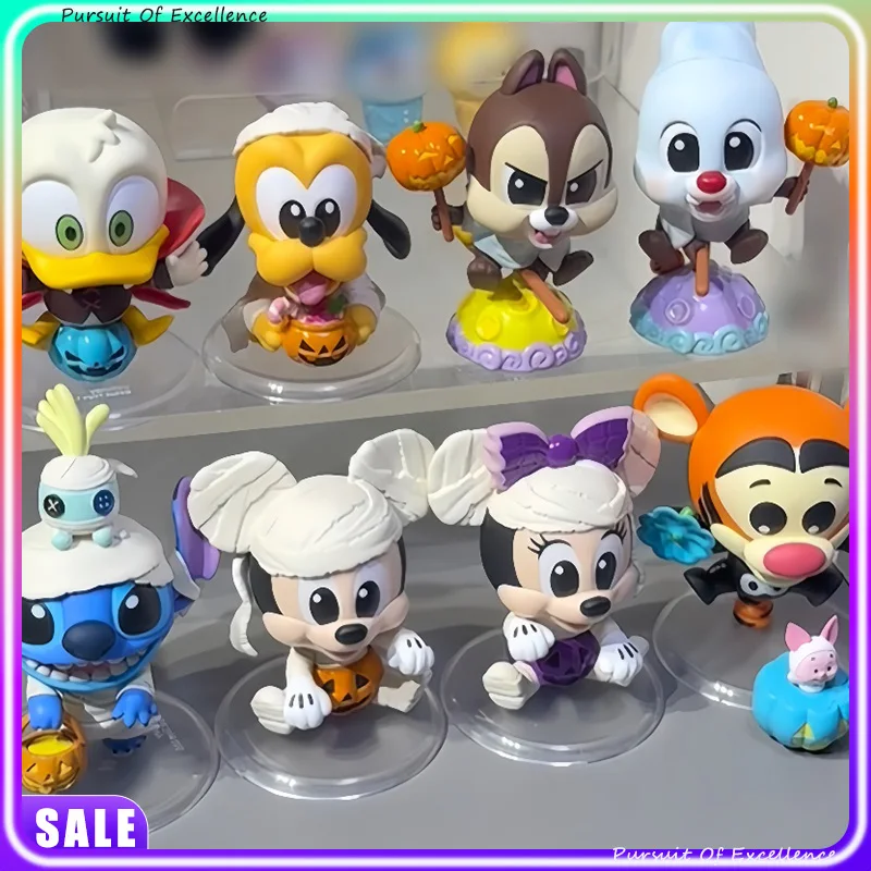 

In Stock Disney Pumpkin Party Series Cosbi Blind Box Cute Action Figures Donald Duck Doll Cartoon Collectible Toys Holiday Gift