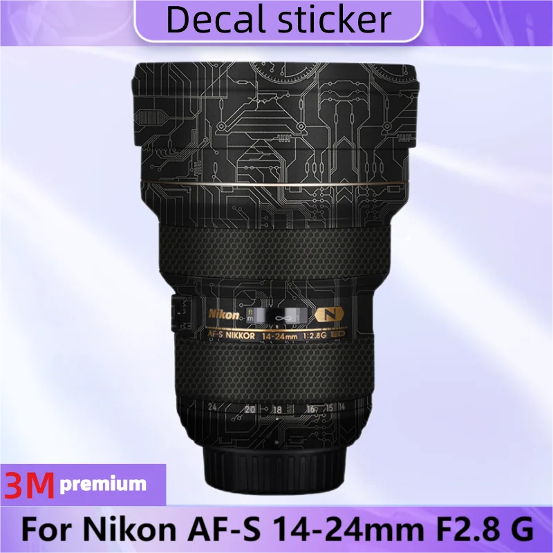 For Nikon AF-S 14-24mm F2.8 G Decal Skin Vinyl Wrap Film Camera Lens Body Protective Sticker Protector Coat F2.8G\1424