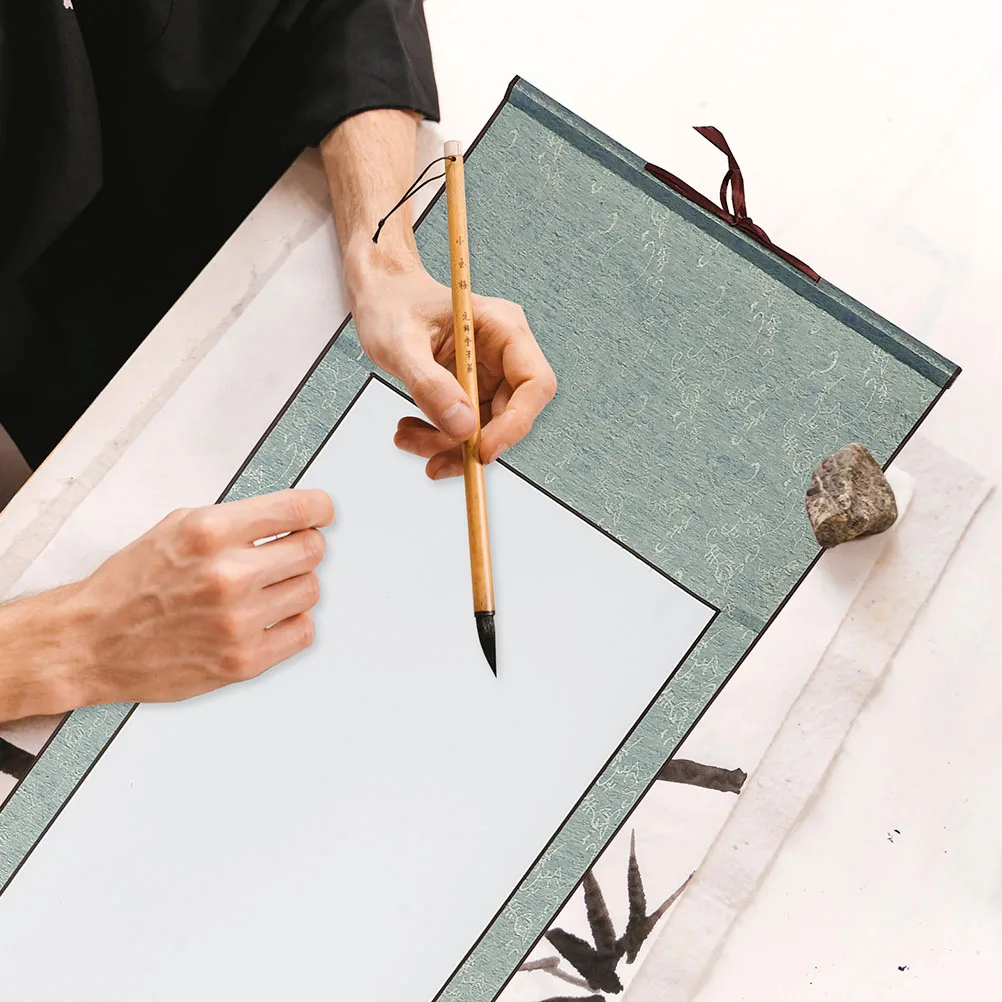 Chinese Calligraphy Scroll Paper Premium Rice Paper Vintage Blank Hanging Scroll for Painting Writing Calligraphy Wall