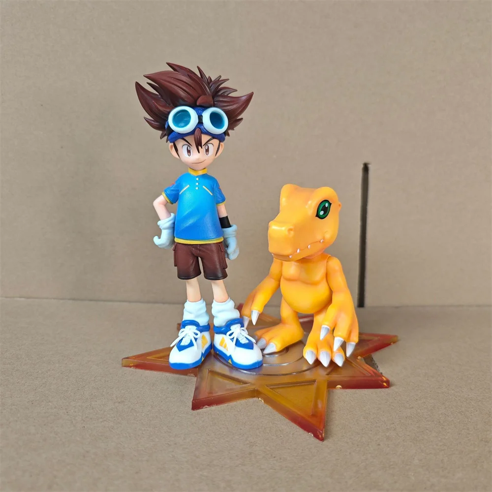 

Anime Digimon Adventure Yagami Taichi Agumon PVC Action Figure Collectible Model Doll Toy 16CM