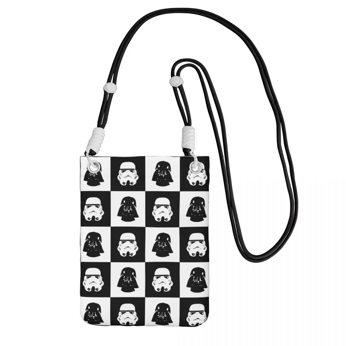 

Custom M-Mandalorianed Carry A Mobile Phone Bag Diagonally Men Women Space Television Crossbody Bag Detachable Shoulder Strap
