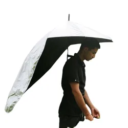 Lightweight and back-mounted sunscreen fishing umbrella tea-picking parasol