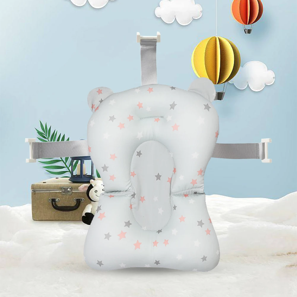 Newborn Baby Bath Cushion Seat Floating Bathing Pillow Seat Portable Provides Comfort and Support for Baby 0-12 Months - view 3