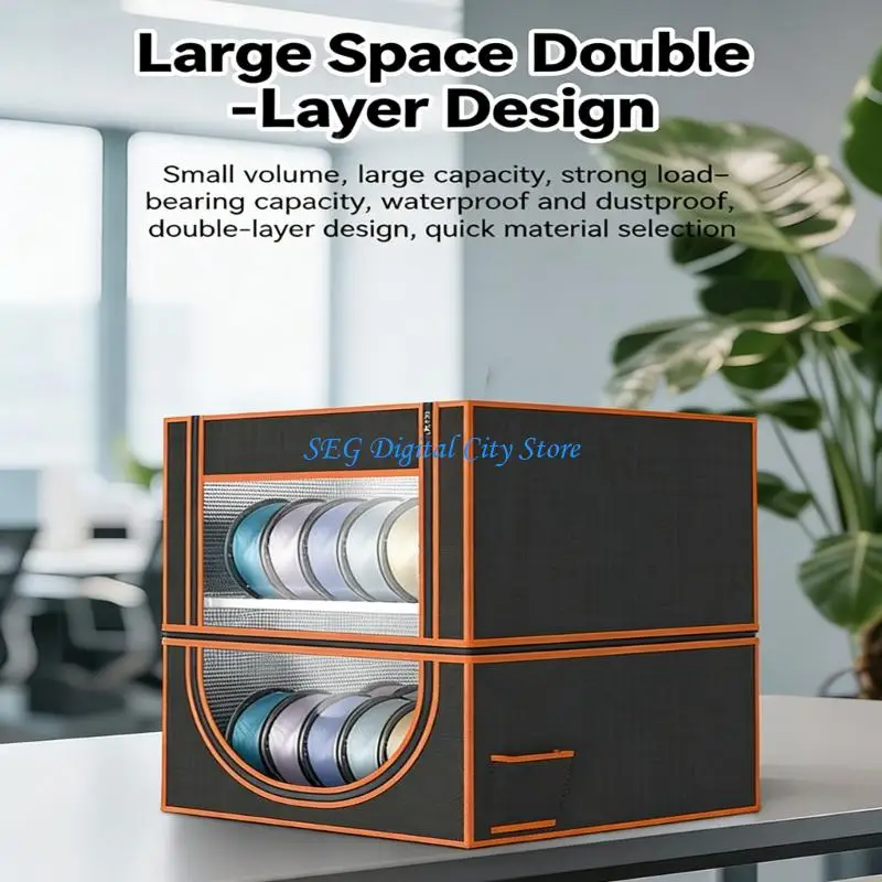 

U75B 12 Fabric Double Layer Filament Storage Box for 3D Printer Dust Proof