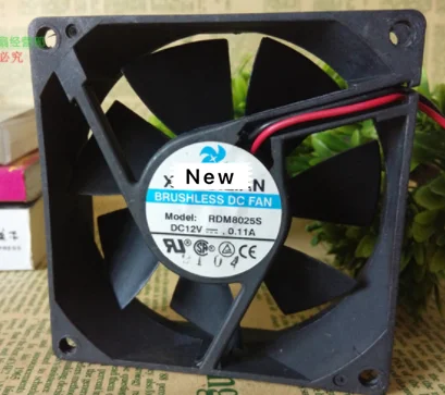 

For XINRUILIAN RDM8025S DC 12V 0.11A 80x80x25mm Server Cooling Fan