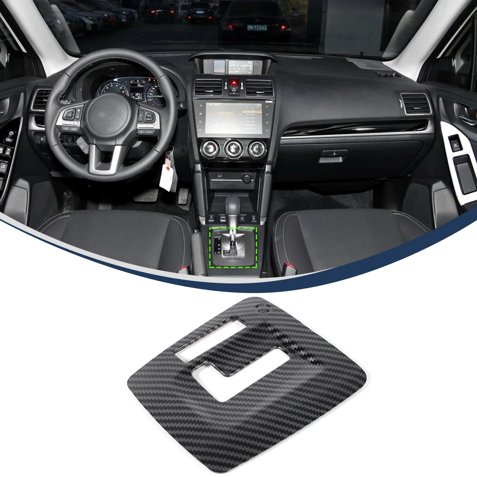 

Для Subaru Forester 2013-2018 ABS центральная консоль коробка переключения Передач L-образная панель отделка наклейка крышка авто аксессуары для интерьера