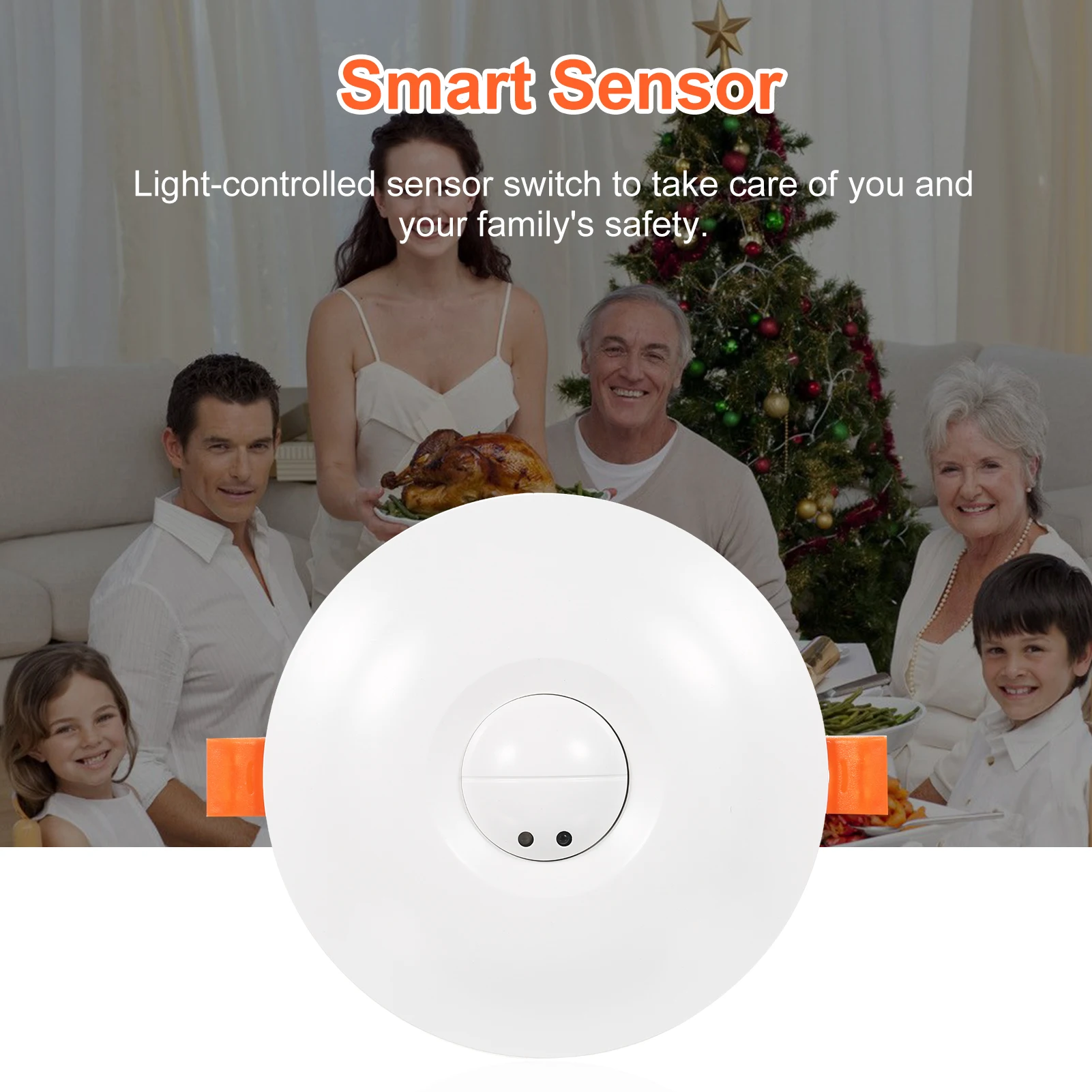 Microwave Radar Sensor Microwave Ceiling Motion Sensor Ceiling Mount 360 Degree Sensor  Ceiling Mount Motion Detector for