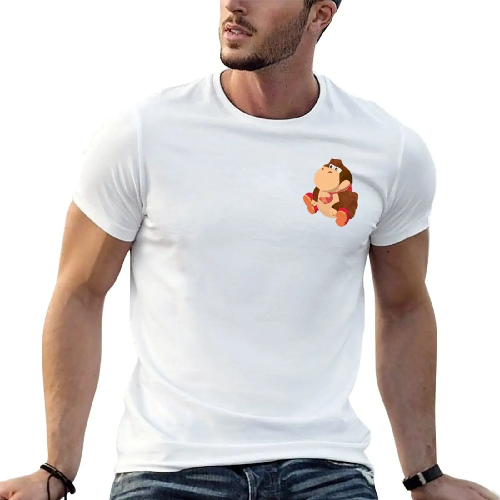 

Monkey Dinosaur T-Shirt printed t shirts for man man t shirt cotton high quality t shirts for man cotton funny T-shirt