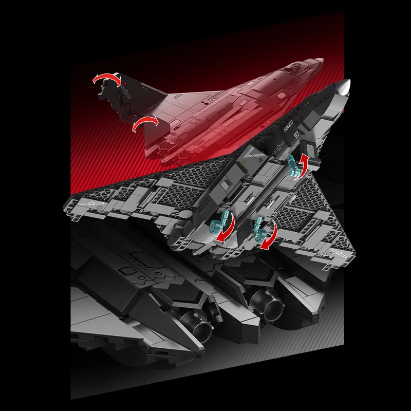 SEMBO BLOCK-bloques de construcción de ensamblaje de aviones de combate, serie militar MOC, avión, modelo, juguetes de ladrillos